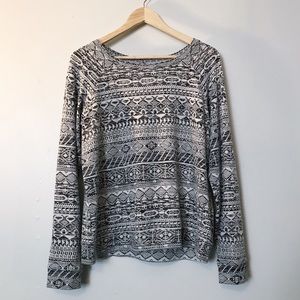 Fair Isle Print Sweatshirt